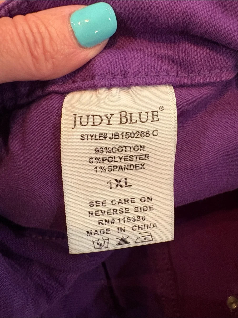Judy Blue Purple Women's Denim Shorts